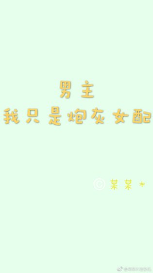 男主，我只是炮灰女配