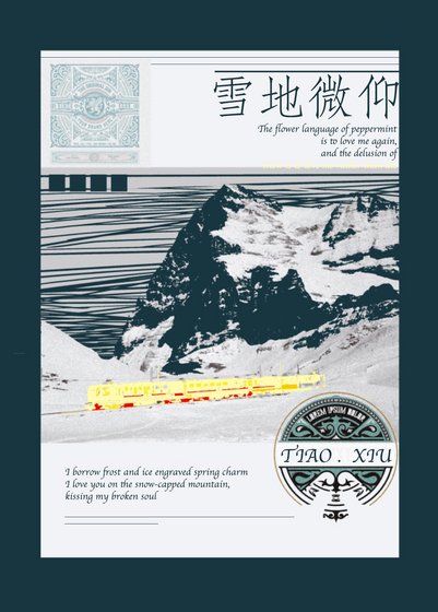 《雪地微仰》